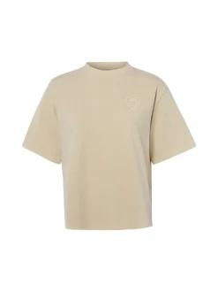 Marc O'Polo Damen T-Shirt in kitt - Ausschnitt: Rundhals