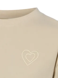 Marc O'Polo Damen T-Shirt in kitt - Ausschnitt: Rundhals