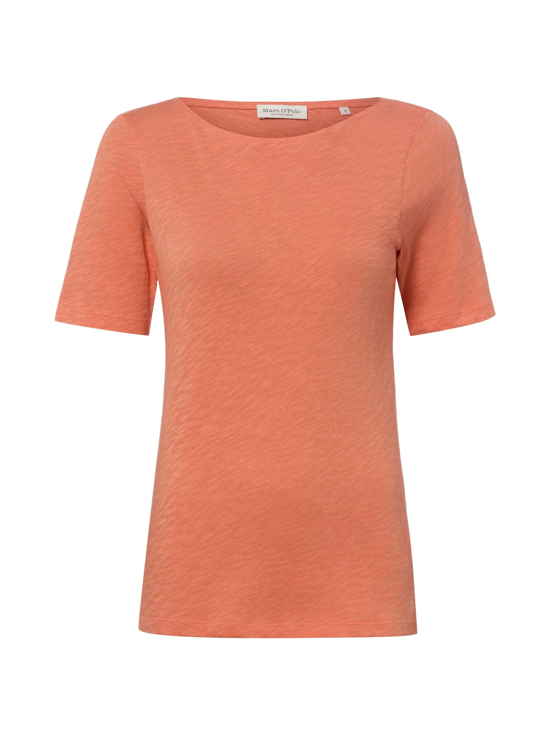 Marc O'Polo Damen T-Shirt in orange - Ausschnitt: U-Boot