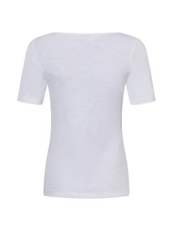 Marc O'Polo Damen T-Shirt in weiß - Ausschnitt: Rundhals