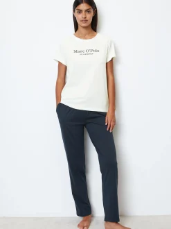 Marc O'Polo Damen T-Shirt - Mix & Match Cotton in weiß