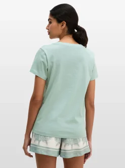 Marc O'Polo Damen T-Shirt - Mix N Match in mint