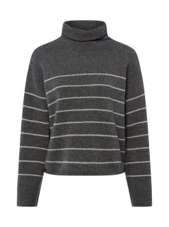 Marc O'Polo Damen Wollpullover in anthrazit ecru