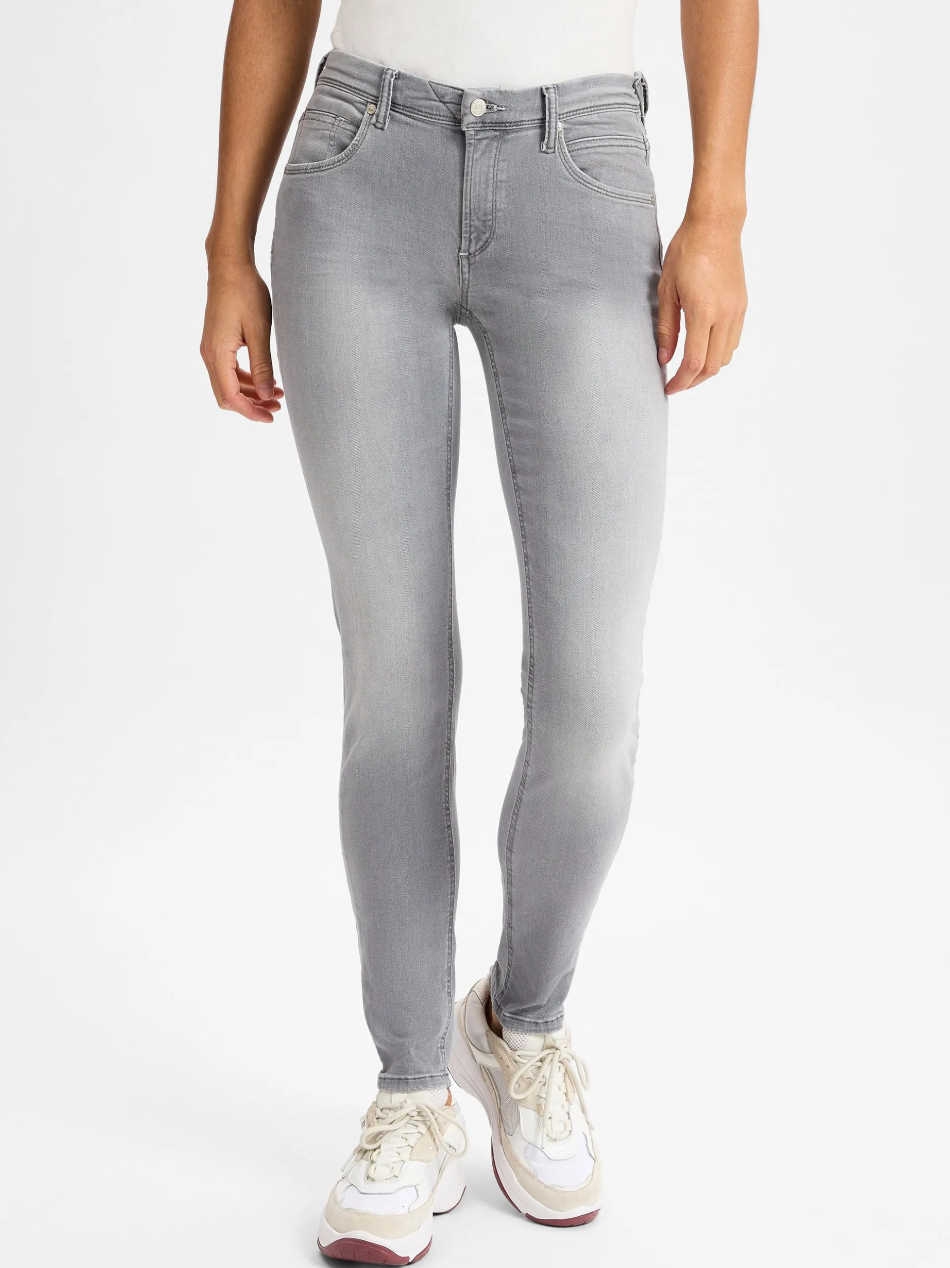 Marc O'Polo Denim Damen Jeans - Alva in hellgrau