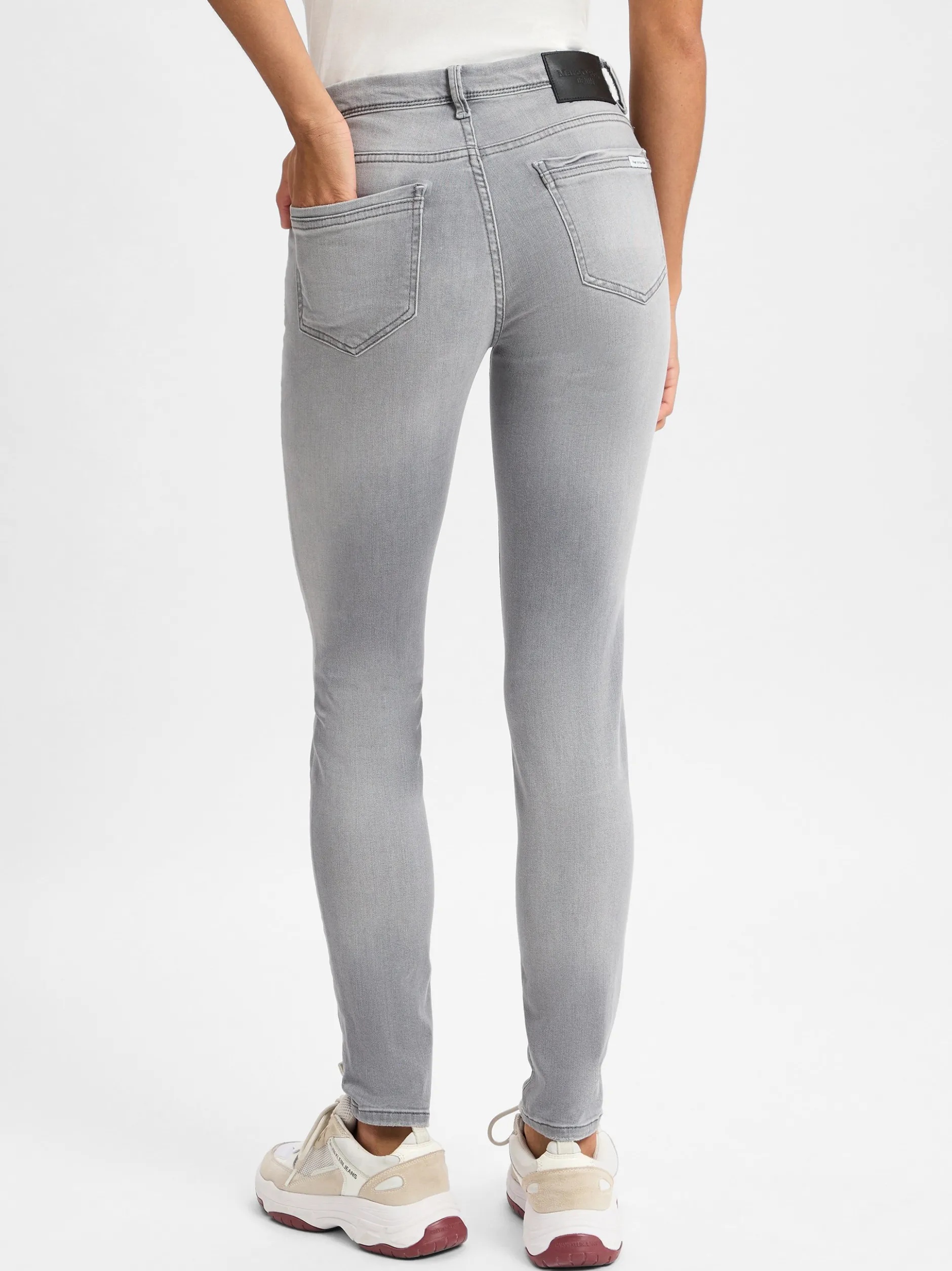 Marc O'Polo Denim Damen Jeans - Alva in hellgrau