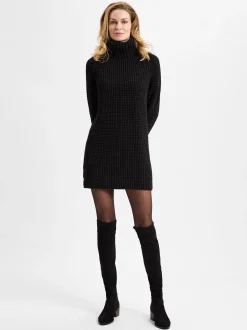 Marc O'Polo Denim Damen Strickkleid in schwarz