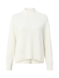 Marc O'Polo Denim Damen Strickpullover aus Schurwolle in ecru