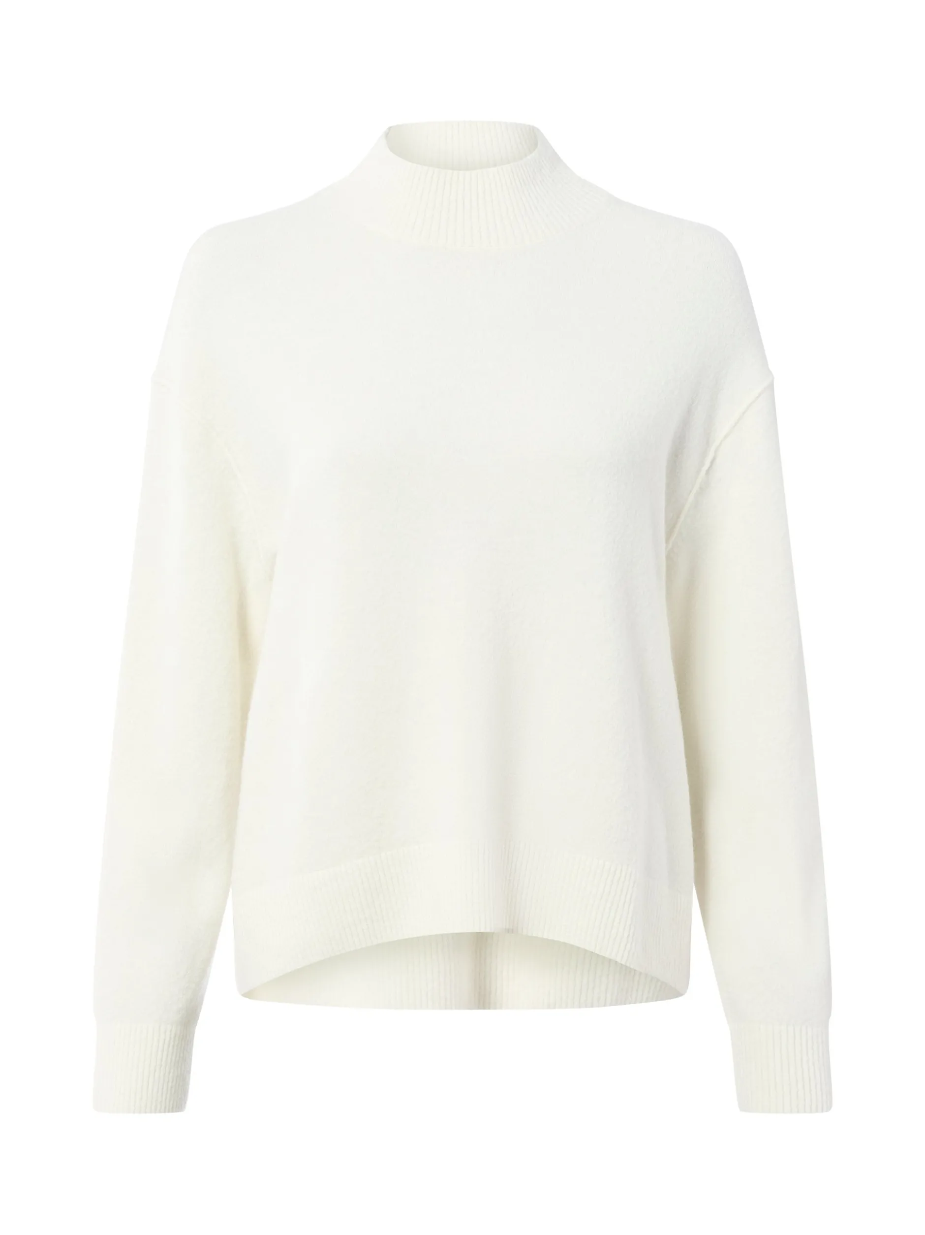 Marc O'Polo Denim Damen Strickpullover aus Schurwolle in ecru