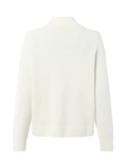 Marc O'Polo Denim Damen Strickpullover aus Schurwolle in ecru