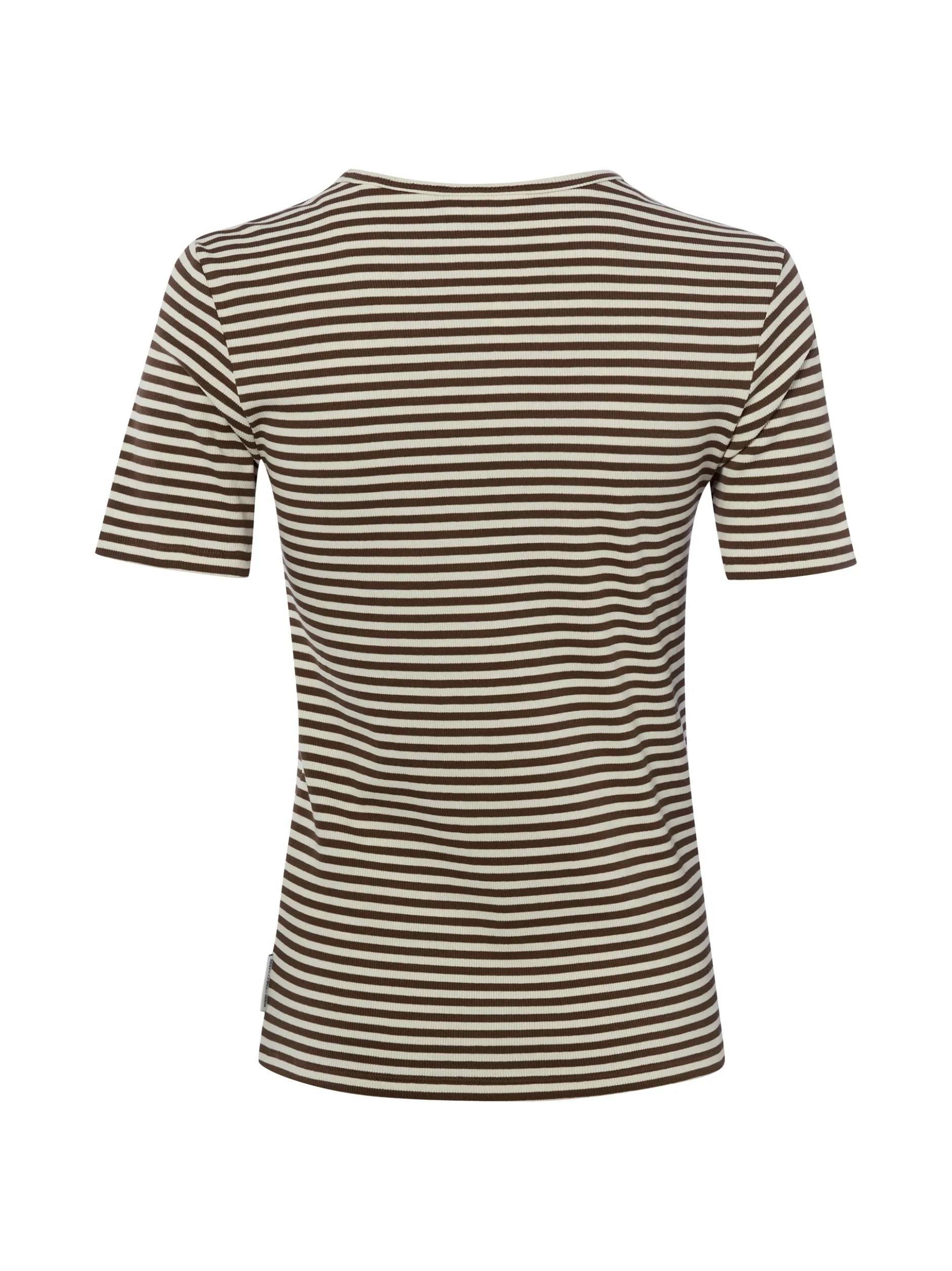 Marc O'Polo Denim Damen T-Shirt in schoko ecru