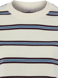 Marc O'Polo Denim Damen T-Shirt in ecru blau
