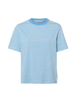 Marc O'Polo Denim Damen T-Shirt in ecru hellblau