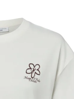 Marc O'Polo Denim Damen T-Shirt in ecru - Ärmel: kurzarm