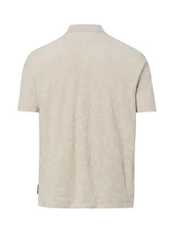 Marc O'Polo Herren Kurzarmhemd in beige - Ärmel: kurzarm