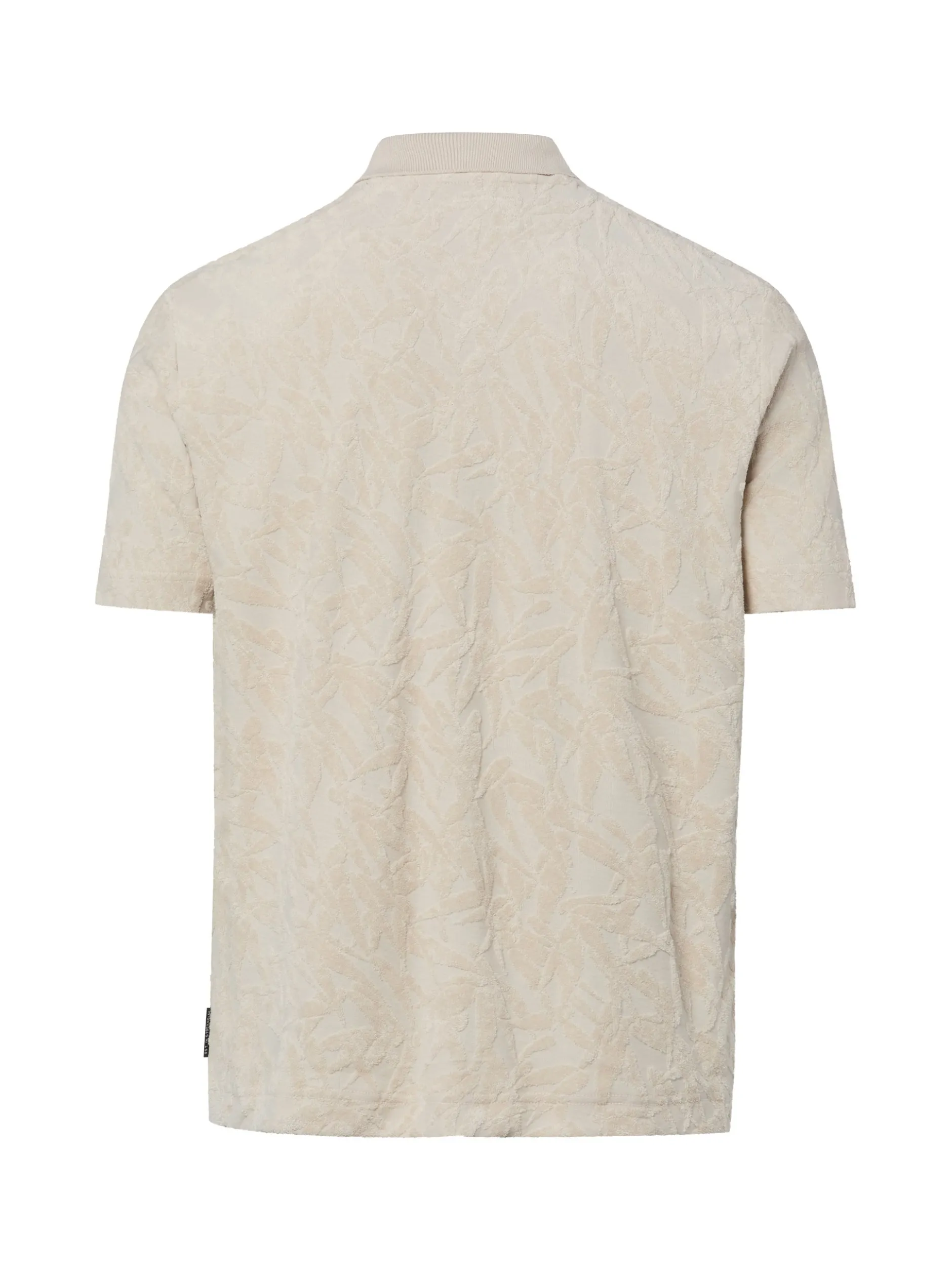 Marc O'Polo Herren Kurzarmhemd in beige - Ärmel: kurzarm