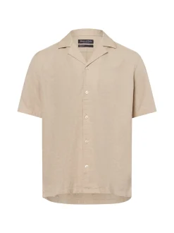 Marc O'Polo Herren Kurzarm-Hemd in beige