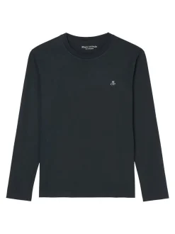 Marc O'Polo Herren Longsleeve 1er Pack in blau