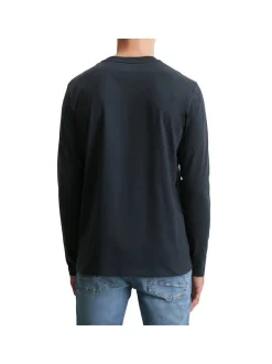 Marc O'Polo Herren Longsleeve 1er Pack in blau