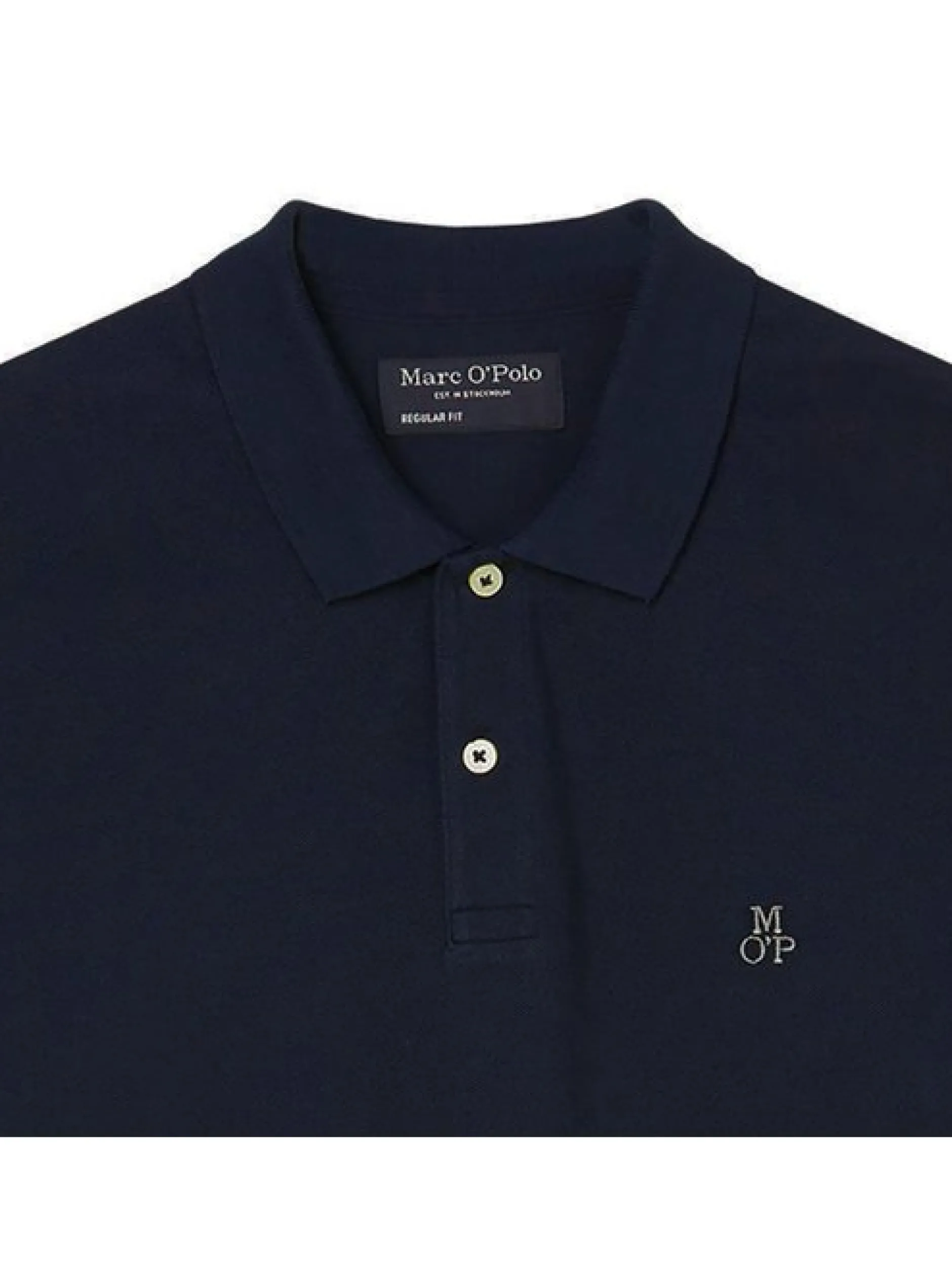 Marc O'Polo Herren Poloshirt in blau - Ärmel: kurzarm