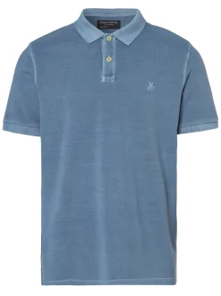 Marc O'Polo Herren Poloshirt in denim - Ärmel: kurzarm