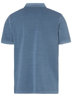 Marc O'Polo Herren Poloshirt in denim - Ärmel: kurzarm