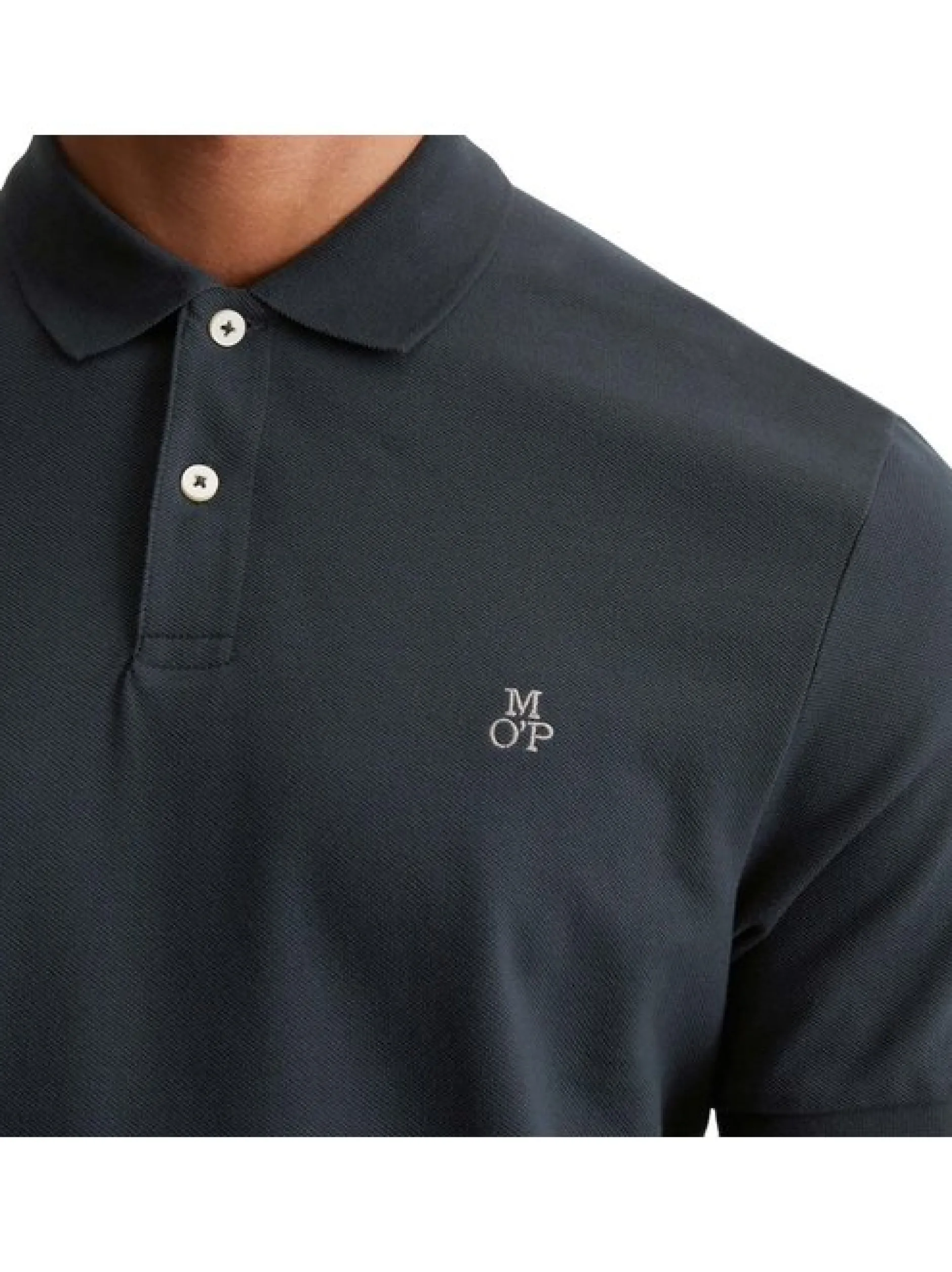 Marc O'Polo Herren Poloshirt in blau - Ärmel: kurzarm