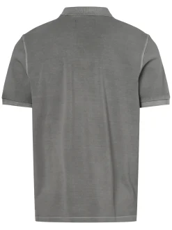 Marc O'Polo Herren Poloshirt in grau - Ärmel: kurzarm