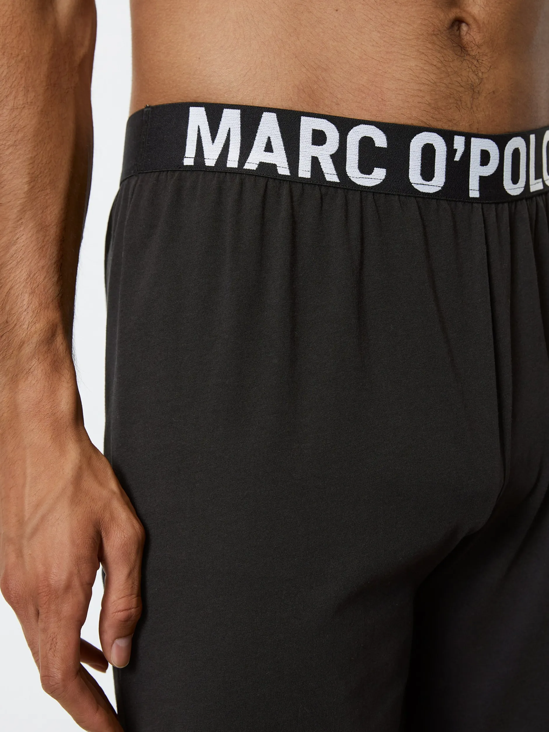 Marc O'Polo Herren Sweatpants - Mix & Match Cotton in schwarz