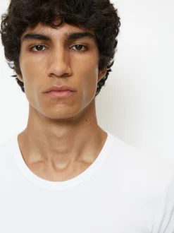 Marc O'Polo Herren T-Shirt - Iconic Rib in weiß
