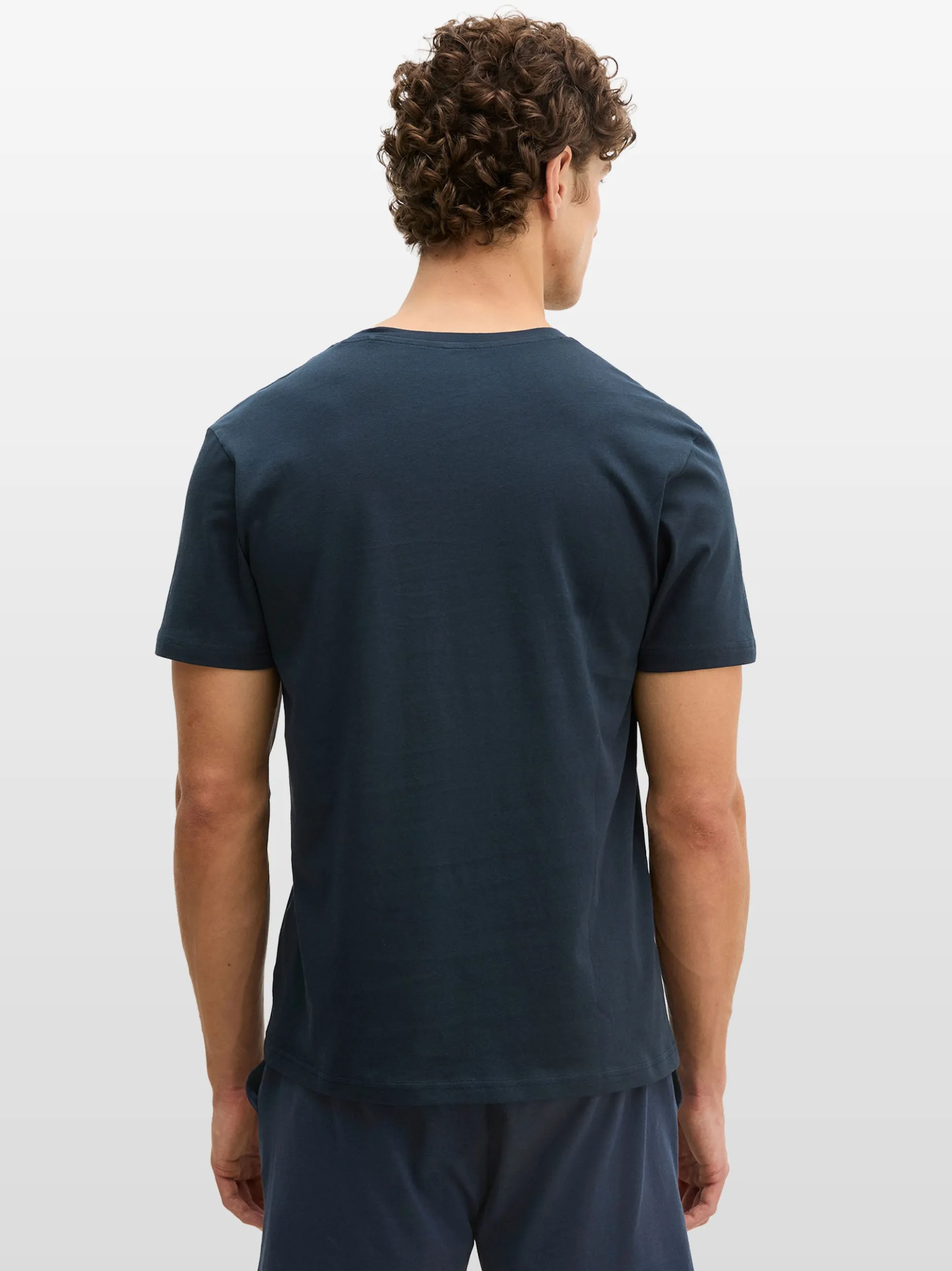 Marc O'Polo Herren T-Shirt in blau - Ärmel: kurzarm