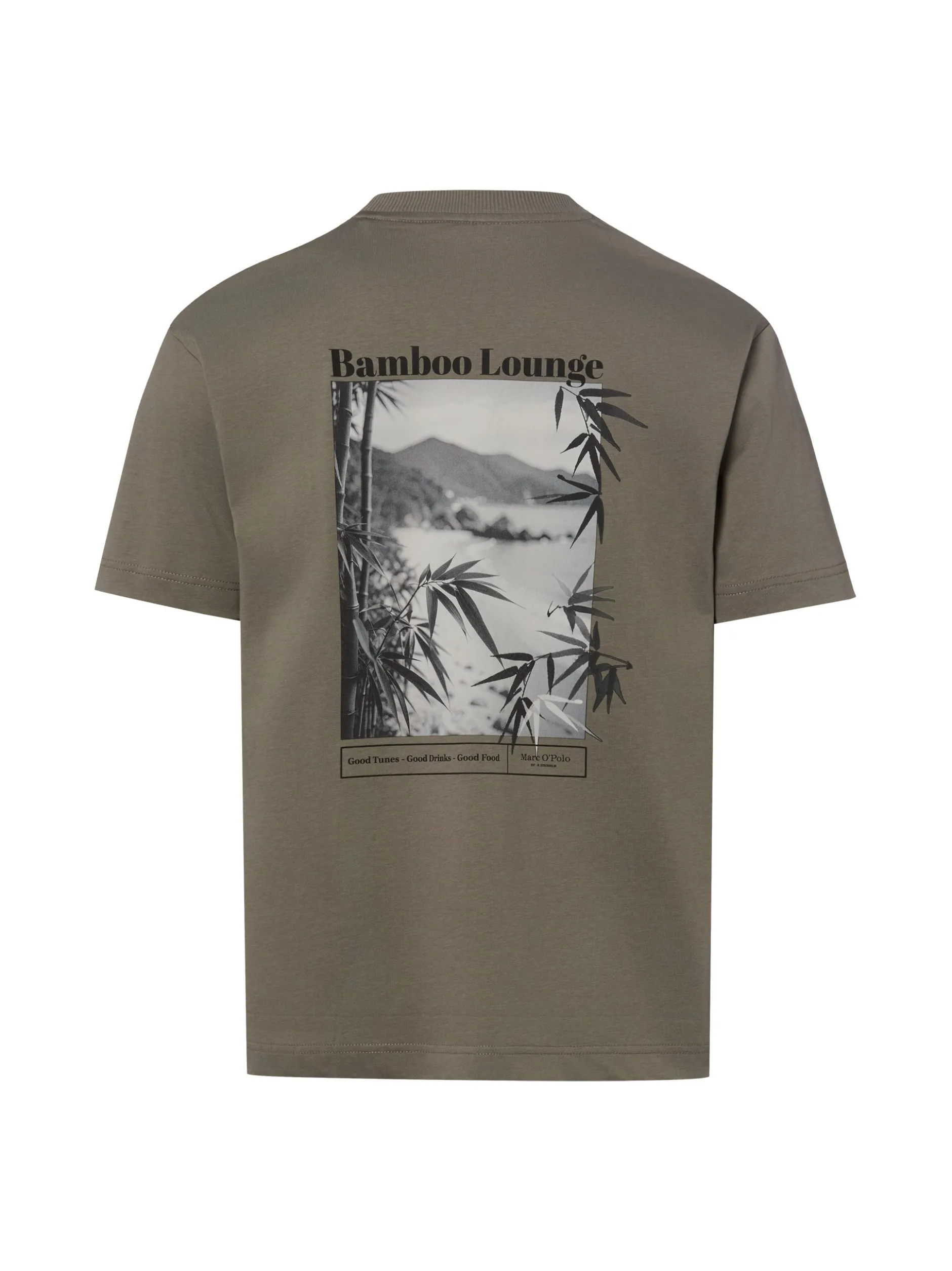 Marc O'Polo Herren T-Shirt in khaki mehrfarbig