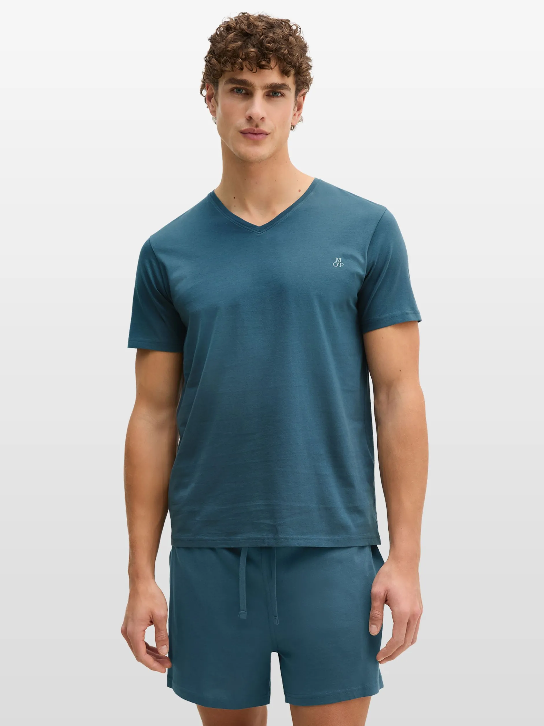 Marc O'Polo Herren T-Shirt in marine - Ärmel: kurzarm