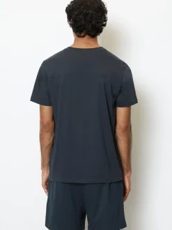 Marc O'Polo Herren T-Shirt - Mix & Match Cotton in blau