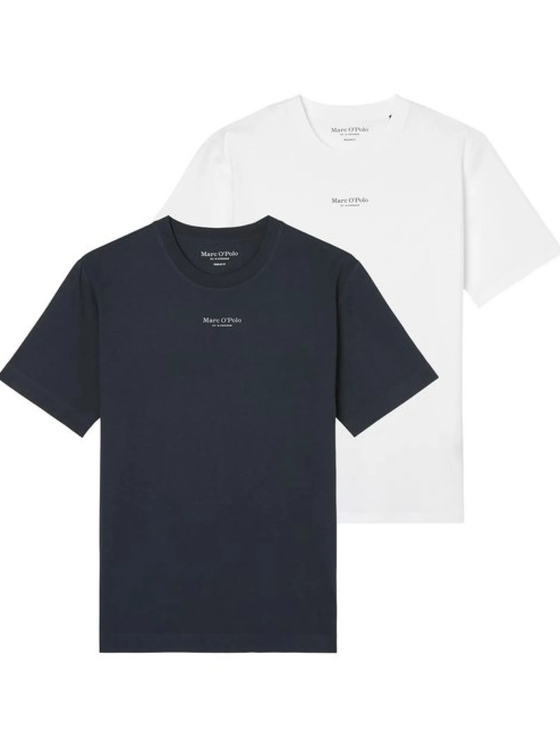 Marc O'Polo Herren T-Shirts im 2er-Pack in mehrfarbig