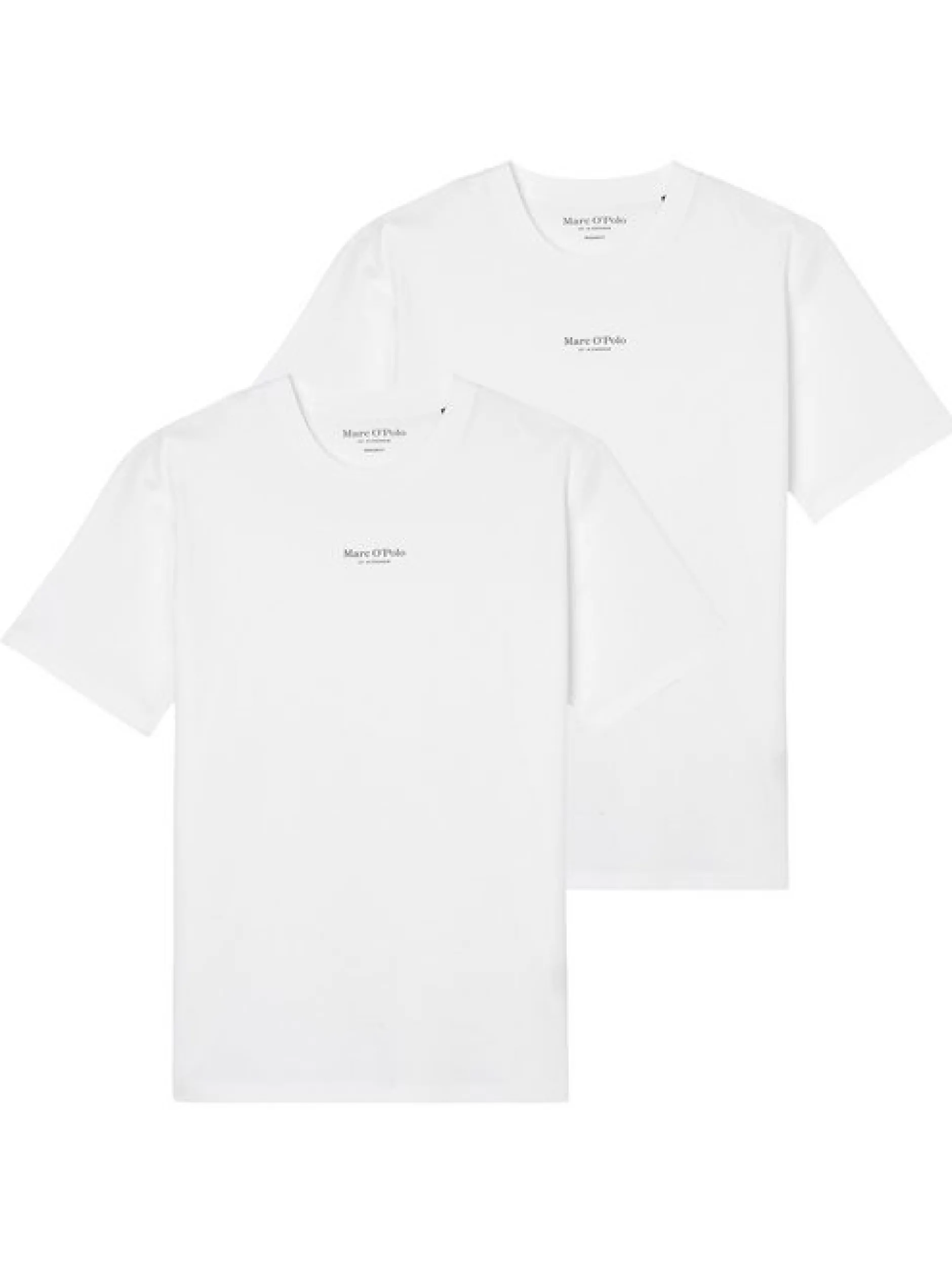 Marc O'Polo Herren T-Shirts im 2er-Pack in weiß