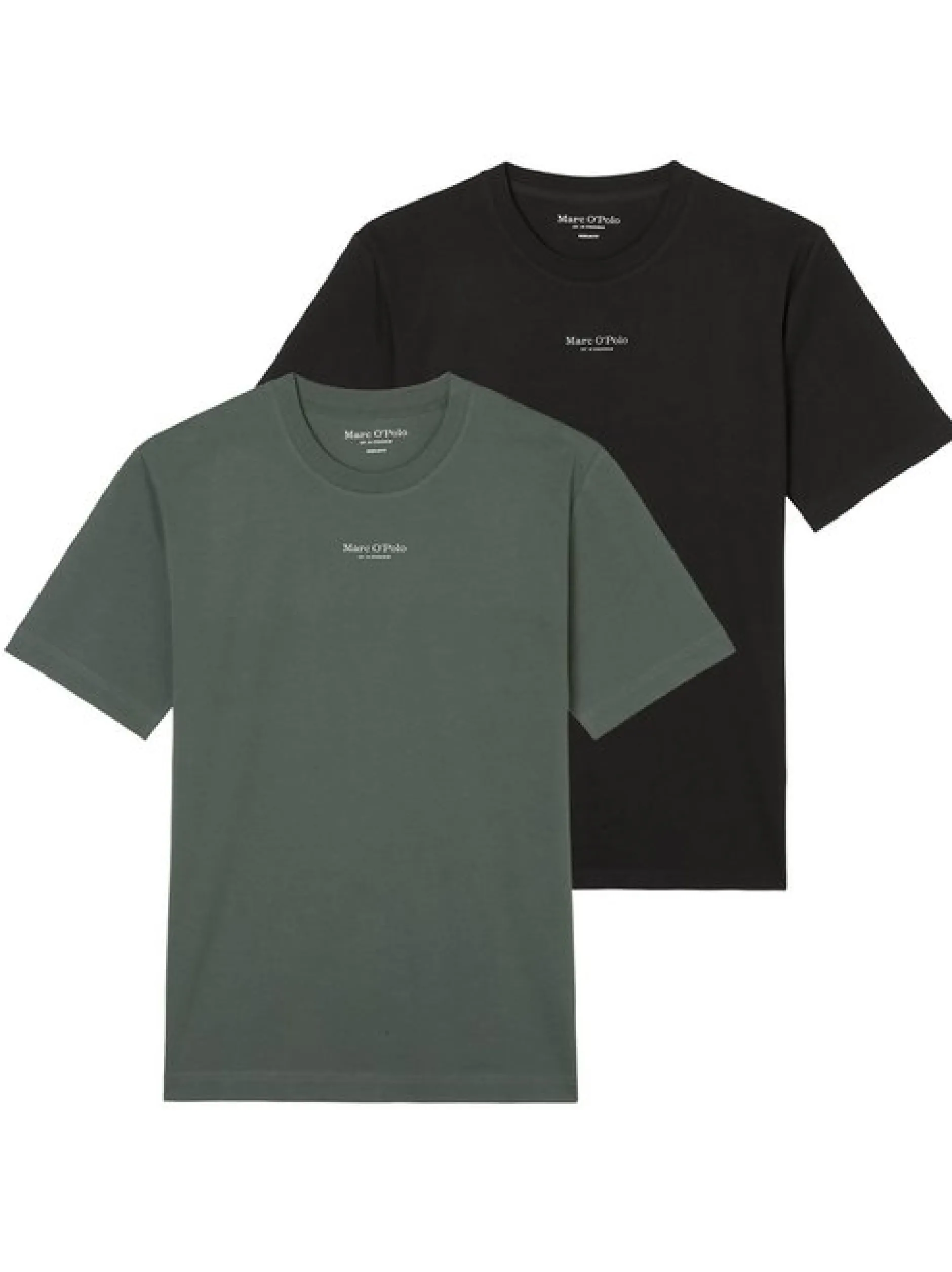 Marc O'Polo Herren T-Shirts im 2er-Pack in medium stone