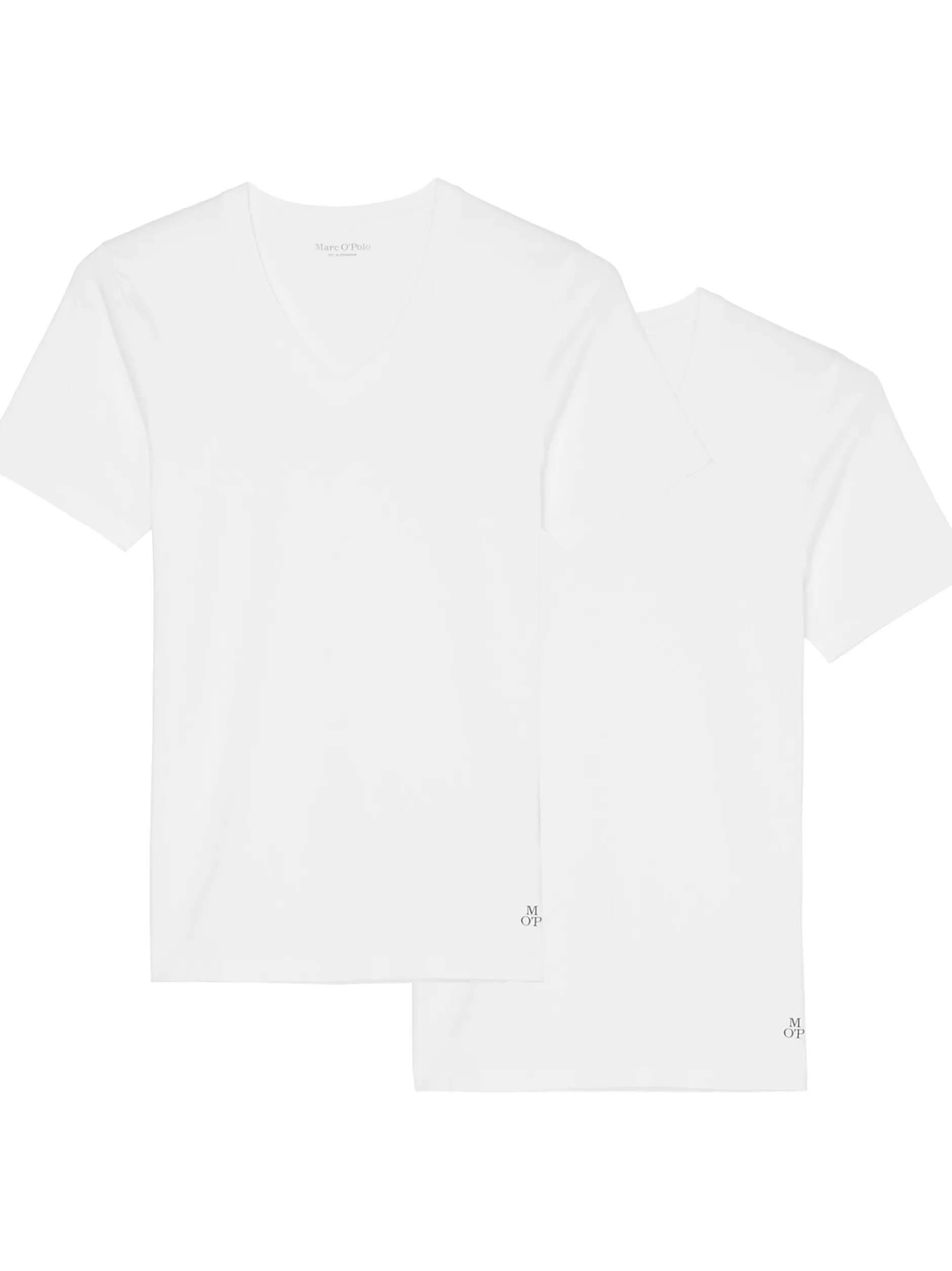Marc O'Polo Herren V-Shirt - Essentials in weiß