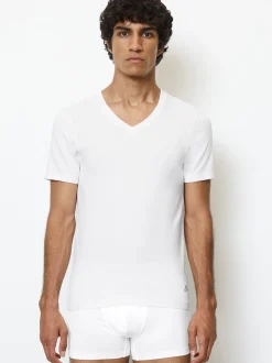 Marc O'Polo Herren V-Shirt - Essentials in weiß