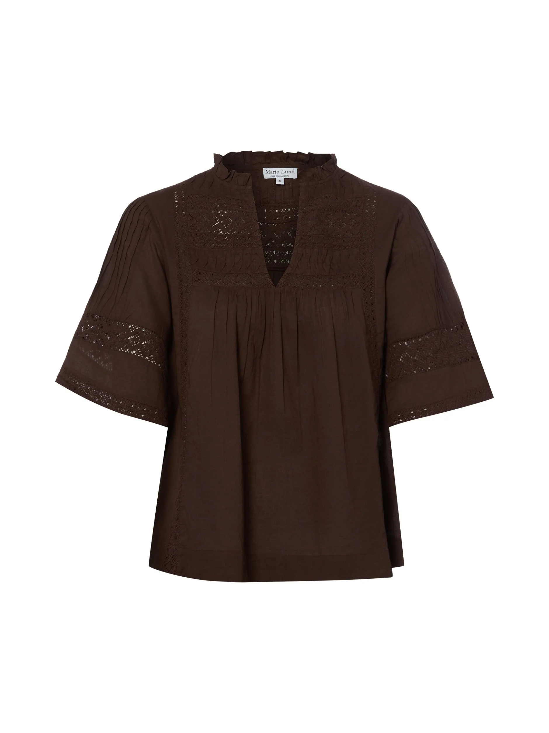 Marie Lund Collection Damen Bluse in schoko