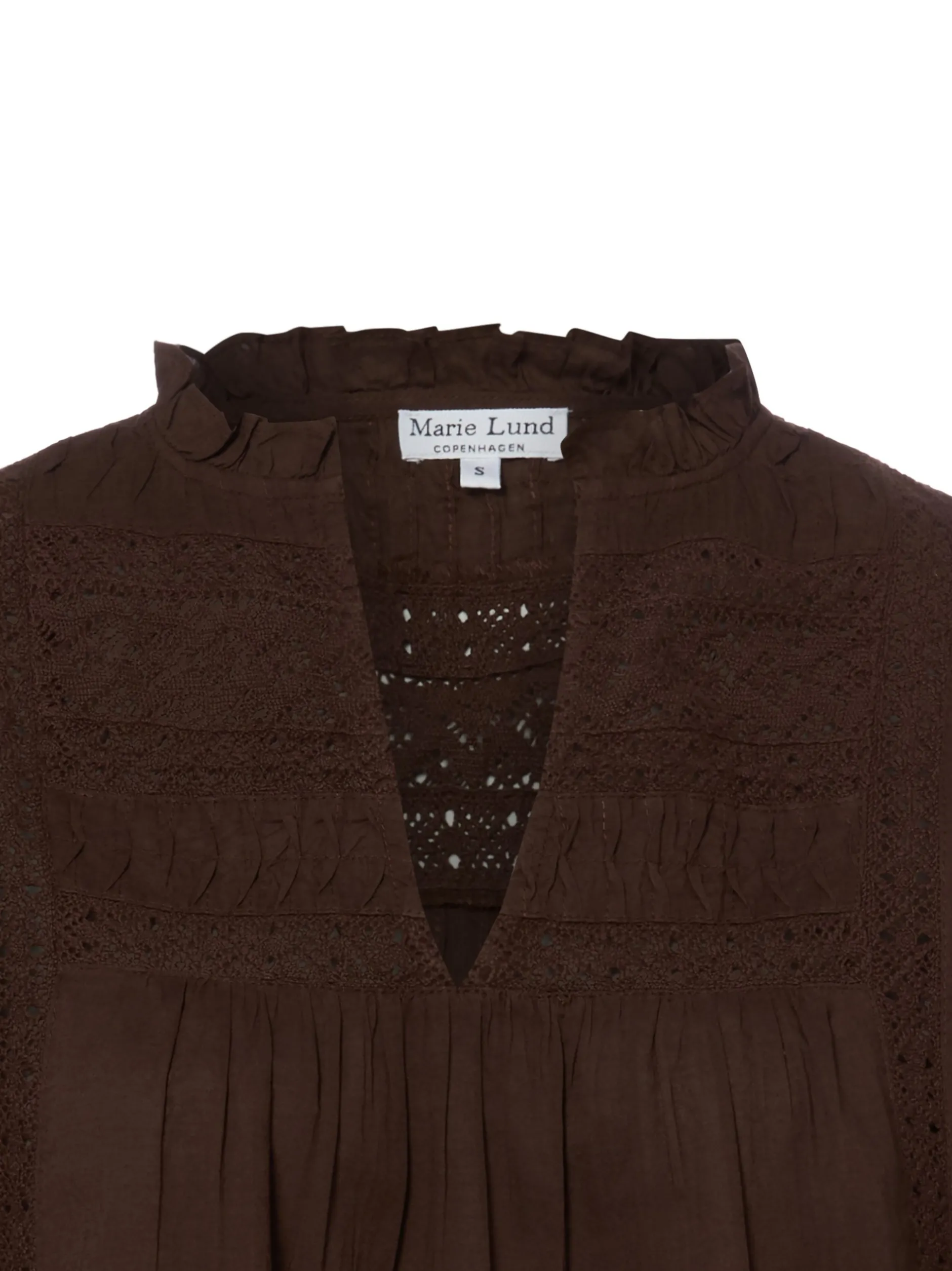 Marie Lund Collection Damen Bluse in schoko