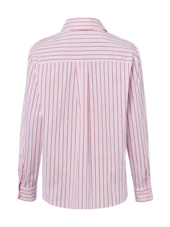 Marie Lund Collection Damen Hemdbluse in rosa weiß