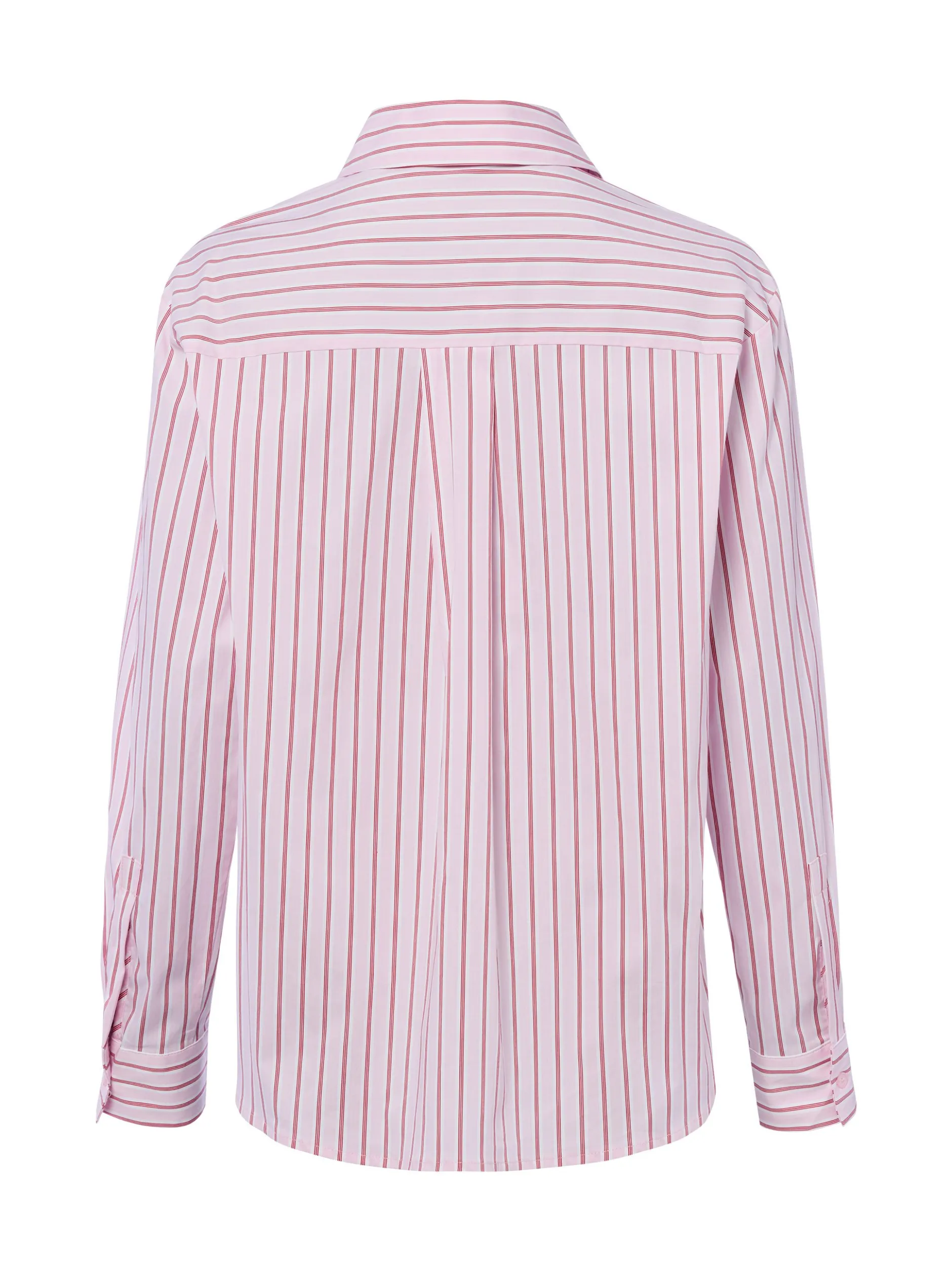 Marie Lund Collection Damen Hemdbluse in rosa weiß