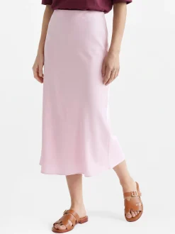 Marie Lund Collection Damen Midirock in rosa