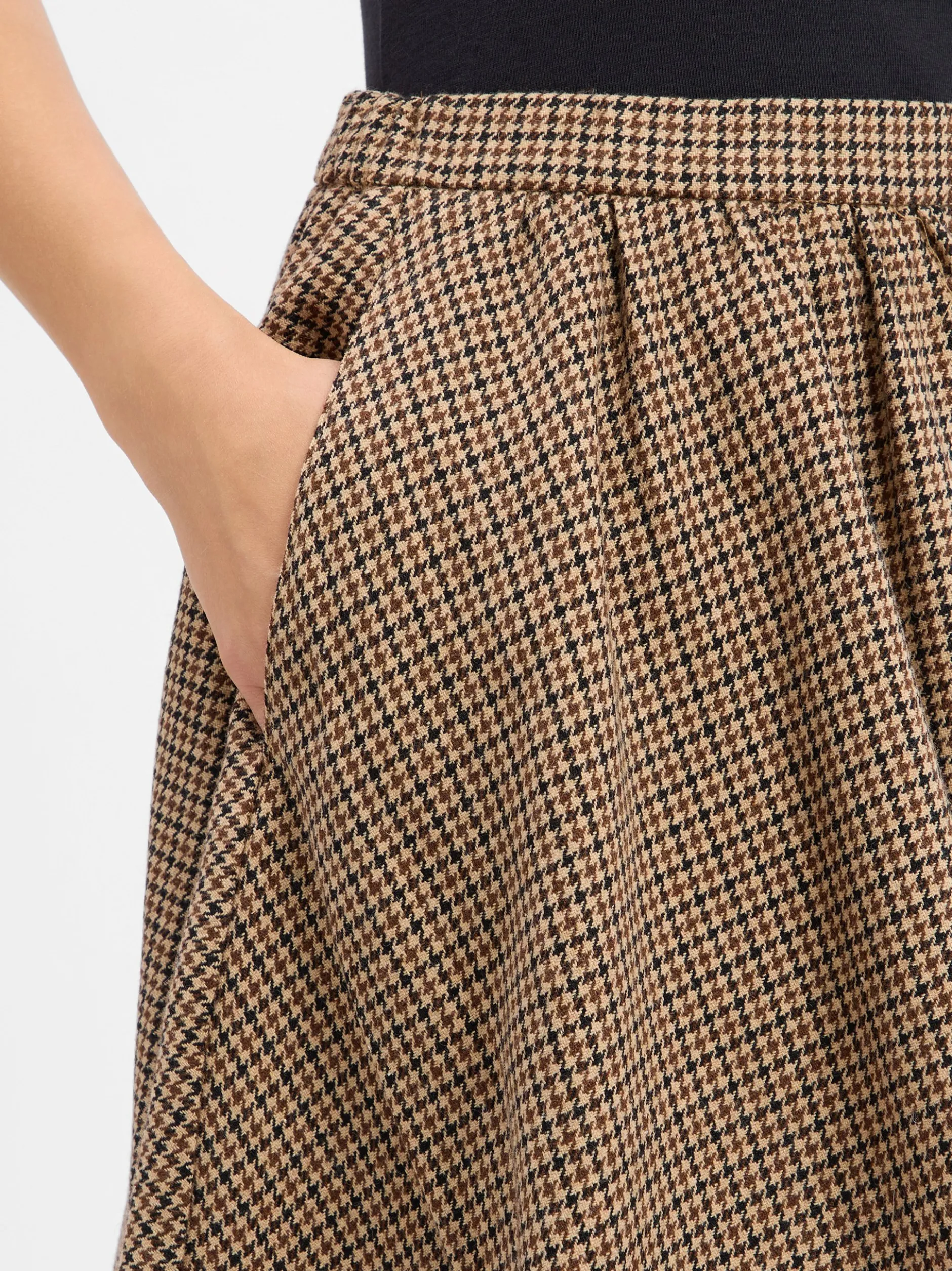 Marie Lund Collection Damen Rock in beige braun