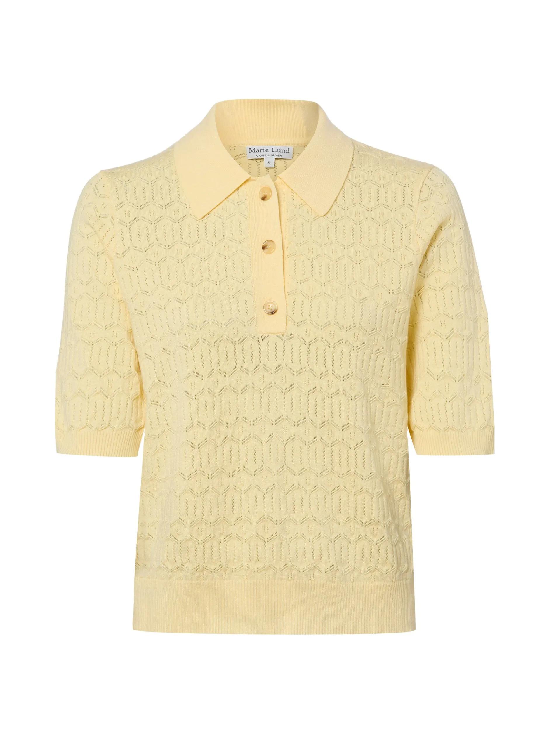 Marie Lund Collection Damen Strickshirt in mais