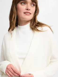 Marie Lund Collection Damen Strickjacke mit Alpaka-Anteil in ecru