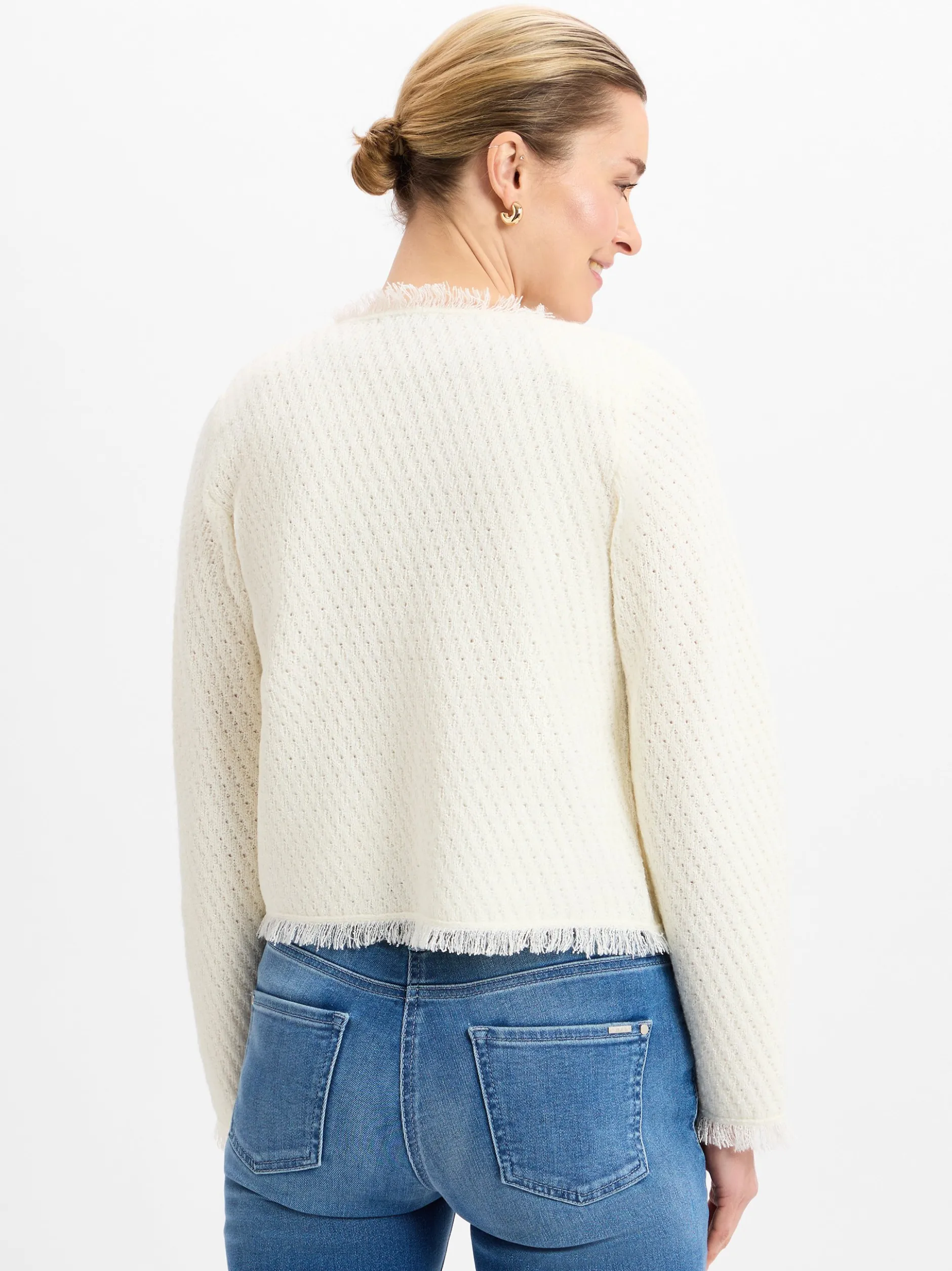 Marie Lund Collection Damen Strickhülle in ecru