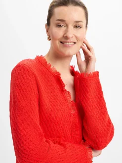 Marie Lund Collection Damen Strickhülle in rot