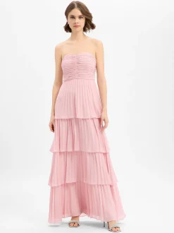 Marie Lund Damen Abendkleid in altrosa - Ärmel: ohne Arm
