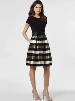 Marie Lund Damen Abendkleid in schwarz gold